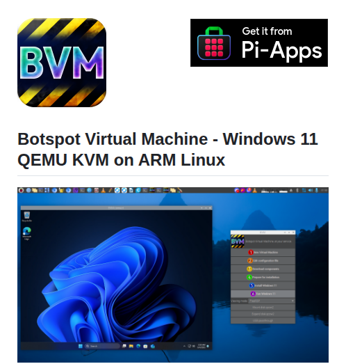 ARM Linux'ta Windows 11