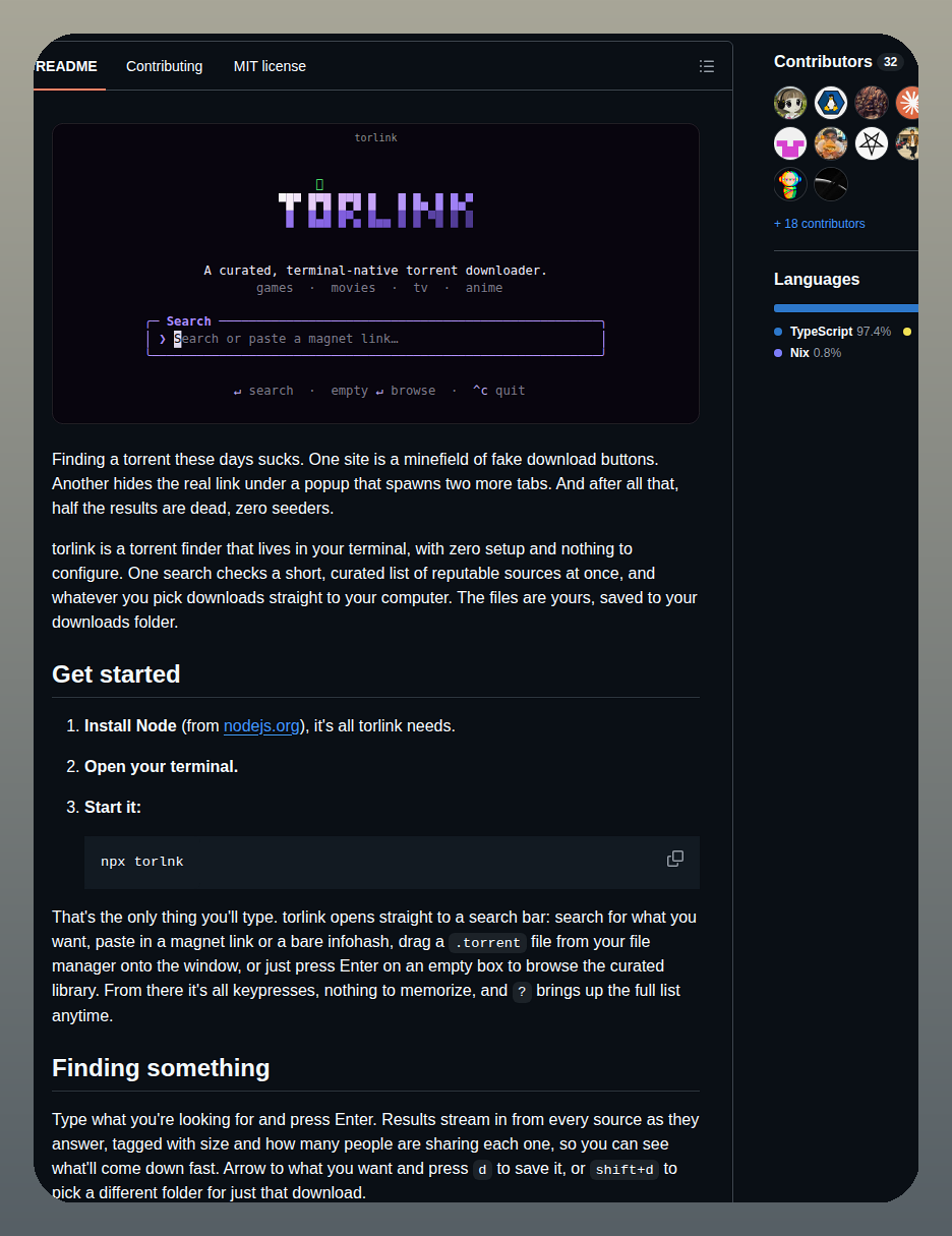 Terminal Torrent Bulucu screenshot