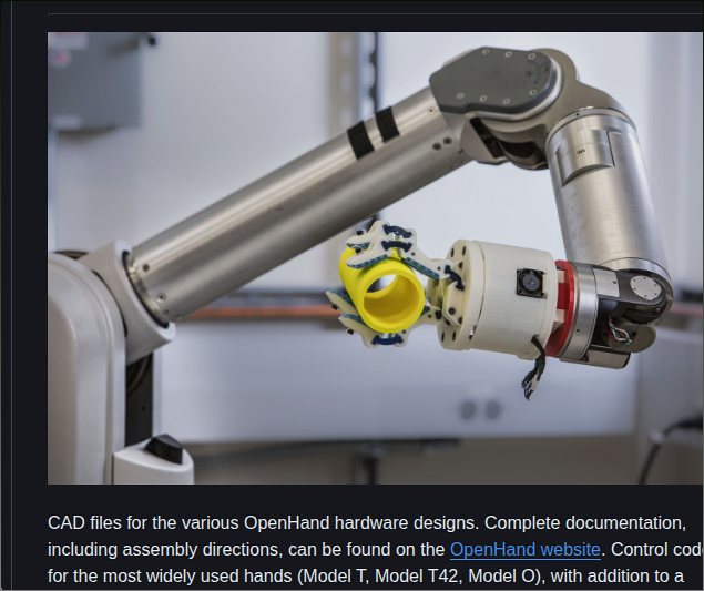Açık El Robotik El Tasarımları ekran görüntüsü